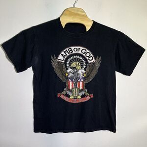 Lamb of God Honor Our Fallen Resolution Tour 2012‎ Black Medium Shirt New Wave